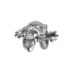 CHARMS COULISSANT ARGENT RHODIÉ SALAMANDRE ECAILLES