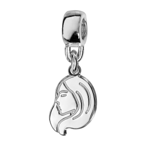 CHARMS COULISSANT ARGENT RHODIÉ ZODIAQUE DECOUPE VIERGE