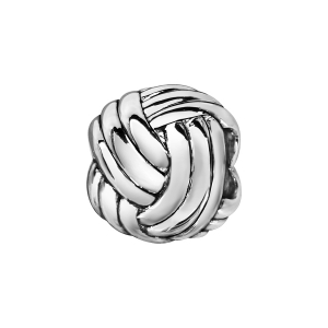 CHARMS COULISSANT ARGENT RHODIÉ BOULE PELOTE