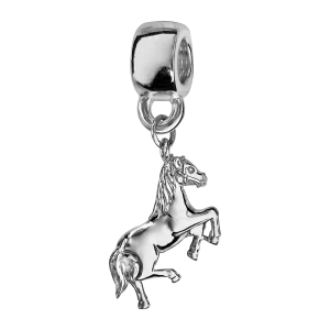 CHARMS COULISSANT CHEVAL CABRE ARGENT RHODIÉ