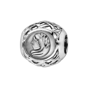 CHARMS COULISSANT ARGENT RHODIÉ ZODIAQUE VIERGE