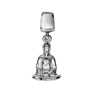 CHARMS ARGENT RHODIÉ BOUDDHA SUSPENDU