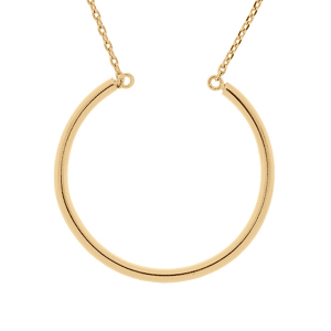 COLLIER VERMEIL CERCLE CHARMS  40+5CM