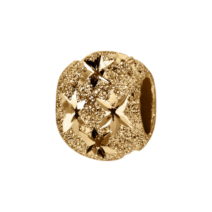 CHARMS COULISSANT VERMEIL BOULE DIAMANTEE ETOILE 10X5MM