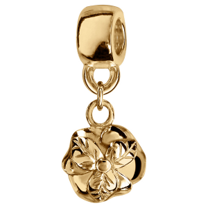 CHARMS COULISSANT VERMEIL SUSPENDU ROSE