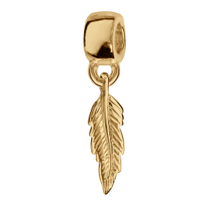 CHARMS COULISSANT VERMEIL SUSPENDU PLUME