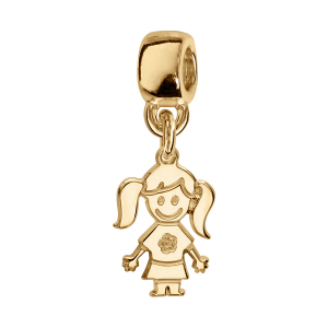CHARMS COULISSANT VERMEIL SUSPENDU FILLE