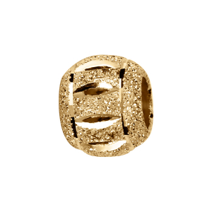 CHARMS COULISSANT VERMEIL BOULE DIAMANTE ET MOTIFS 10x5MM