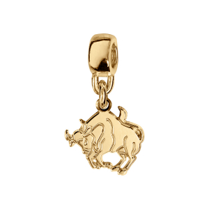 CHARMS COULISSANT VERMEIL ZODIAQUE DECOUPE TAUREAU
