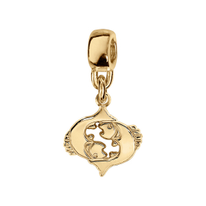 CHARMS COULISSANT VERMEIL ZODIAQUE DECOUPE POISSON