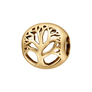 CHARMS COULISSANT VERMEIL BOULE AJOURE MOTIF ARBRE DE VIE