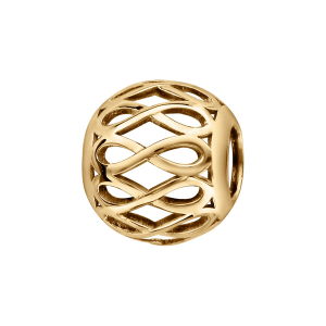 CHARMS COULISSANT VERMEIL BOULE MOTIF INFINI