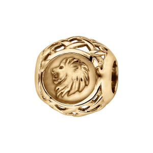 CHARMS COULISSANT VERMEIL ZODIAQUE LION