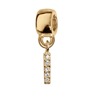 CHARMS COULISSANT VERMEIL INITAILE SUSPENDUE I EMPIERREE