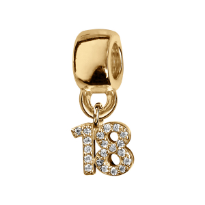 CHARMS COULISSANT VERMEIL CHIFFRE SUSPENDU 18 EMPIERRE CHARMS COULISSANT VERMEIL CHIFFRE SUSPENDU 18 EMPIERRE