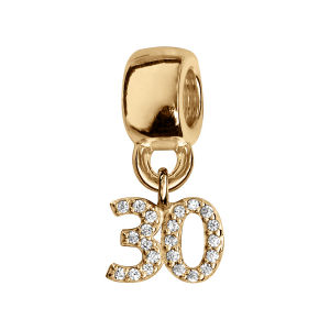 CHARMS COULISSANT VERMEIL CHIFFRE SUSPENDU 30 EMPIERRE