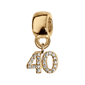CHARMS COULISSANT VERMEIL CHIFFRE SUSPENDU 40 EMPIERRE