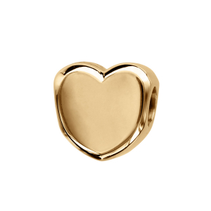 CHARMS COULISSANT VERMEIL COEUR LISSE MODERNE A GRAVER