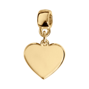 CHARMS COULISSANT VERMEIL COEUR VIERGE A GRAVER.