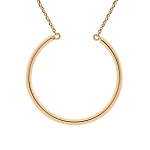 COLLIER PLAQUÉ OR CERCLE CHARMS  50+5CM