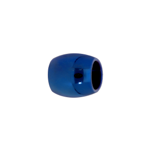 CHARMS ACIER MEDIUM FORME TONNEAU PVD BLEU