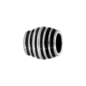 CHARMS ACIER MEDIUM TONNEAU RAINURES NOIRES