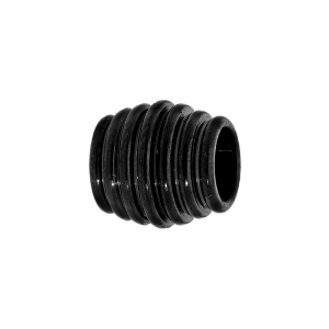 CHARMS ACIER MEDIUM FORME TONNEAU RAINURES PVD NOIR