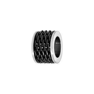 CHARMS ACIER MEDIUM PVD NOIR