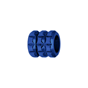 CHARMS ACIER MEDIUM FORME TUBE PVD BLEU