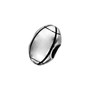 CHARMS ACIER MEDIUM BALLON DE RUGBY