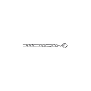 CHAINE HAWAI  1+2 5MM 55CM ARGENT .