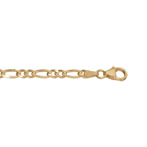 CHAINE HAWAI 1+2 4MM 55CM VERMEIL