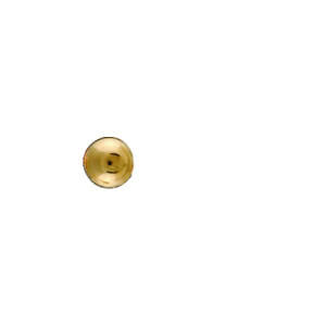 BOUCLE D'OREILLES À L'UNITÉ LONELY TIGE PLAQUÉ OR BOULE DIAM 4MM