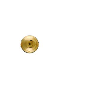 BOUCLE D'OREILLES À L'UNITÉ LONELY TIGE PLAQUÉ OR BOULE DIAM 6MM