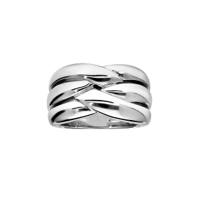 BAGUE ARGENT MASSIF RHODIÉ