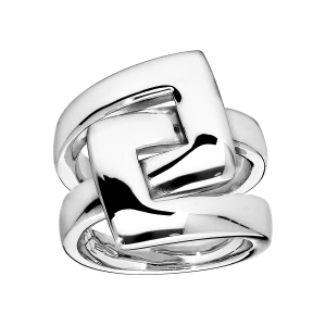 BAGUE ARGENT MASSIF RHODIÉ
