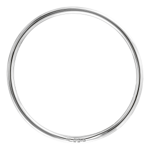 BRACELET ARGENT RHODIÉ JONC MASSIF FIL 3,80MM DIAM 66MM