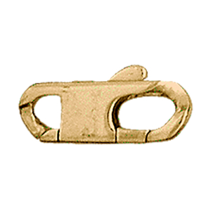 FERMOIR PLAT OUVERT 6MM PLAQUÉ OR